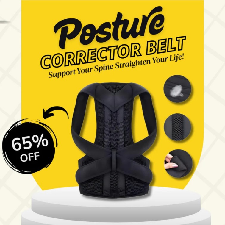 Posture Corrector Belt for Back Pain Relief And Shoulder Support Belt (Universal Size)
