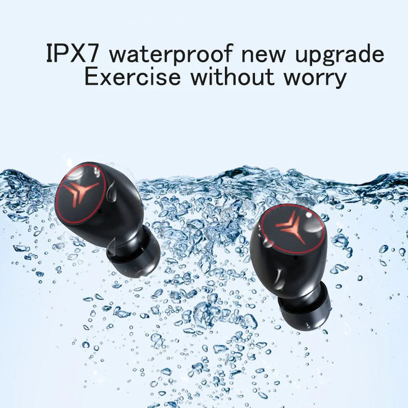 Waterproof LED Display Wireless Earbuds Pro with Noise Reduction - 2000Mah Power Bank