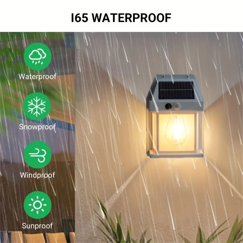 Pack of 04 Pcs, Save Flate 65% - Outdoor Solar Waterproof Wall Light