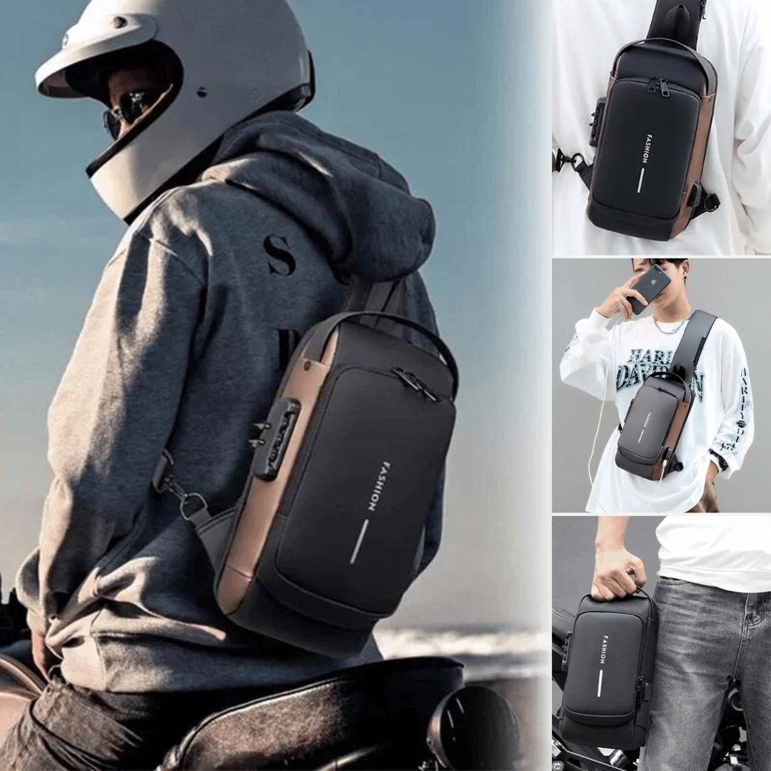 🎁Today Promotion Save 65% - USB Charging Sport Sling Anti-theft Shoulder Bag (٧٩ ريال سعودي مع الشحن المجاني)