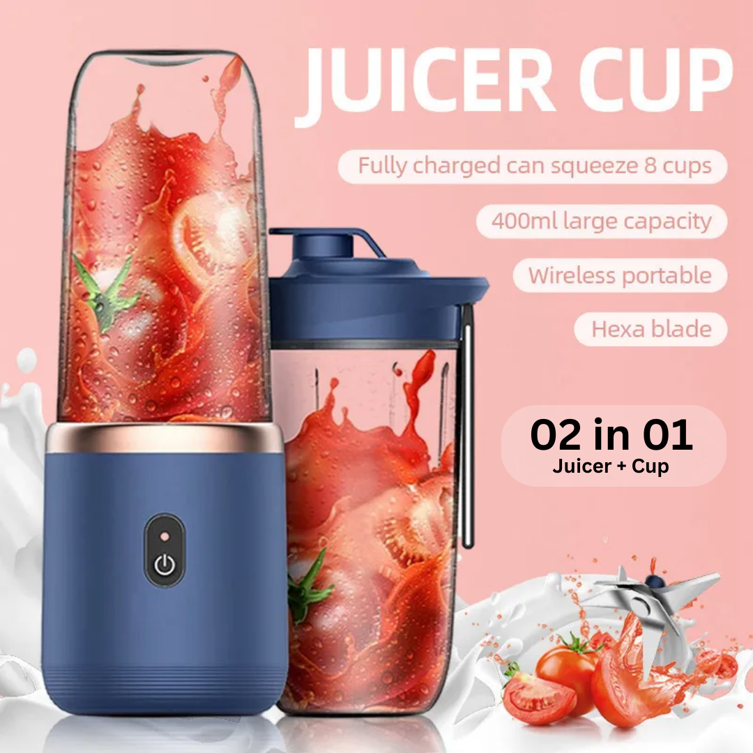 🎁Last Day Promotion Save 50% - 02 in 01 Portable Electric Juicer Blender by DNEX™