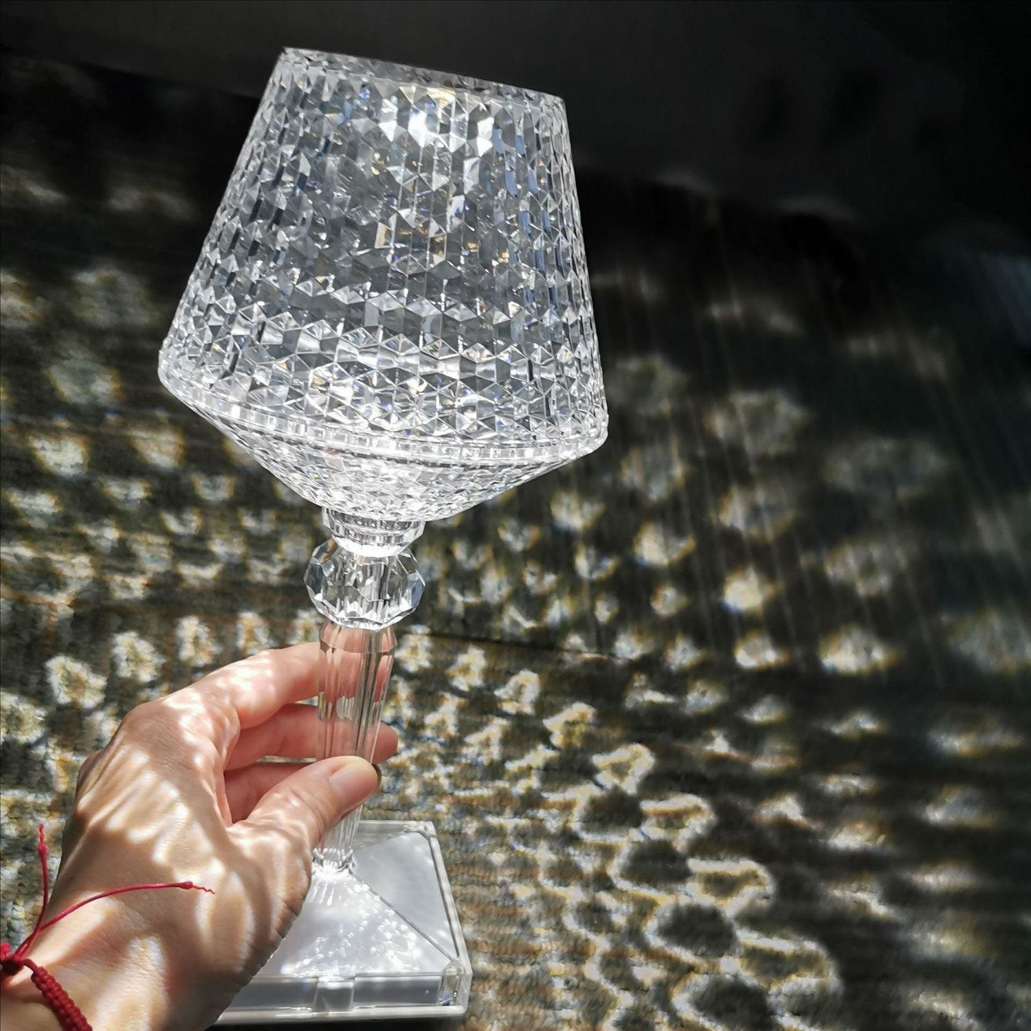 Crystal Diamond Table Lamp (Stone Shape)