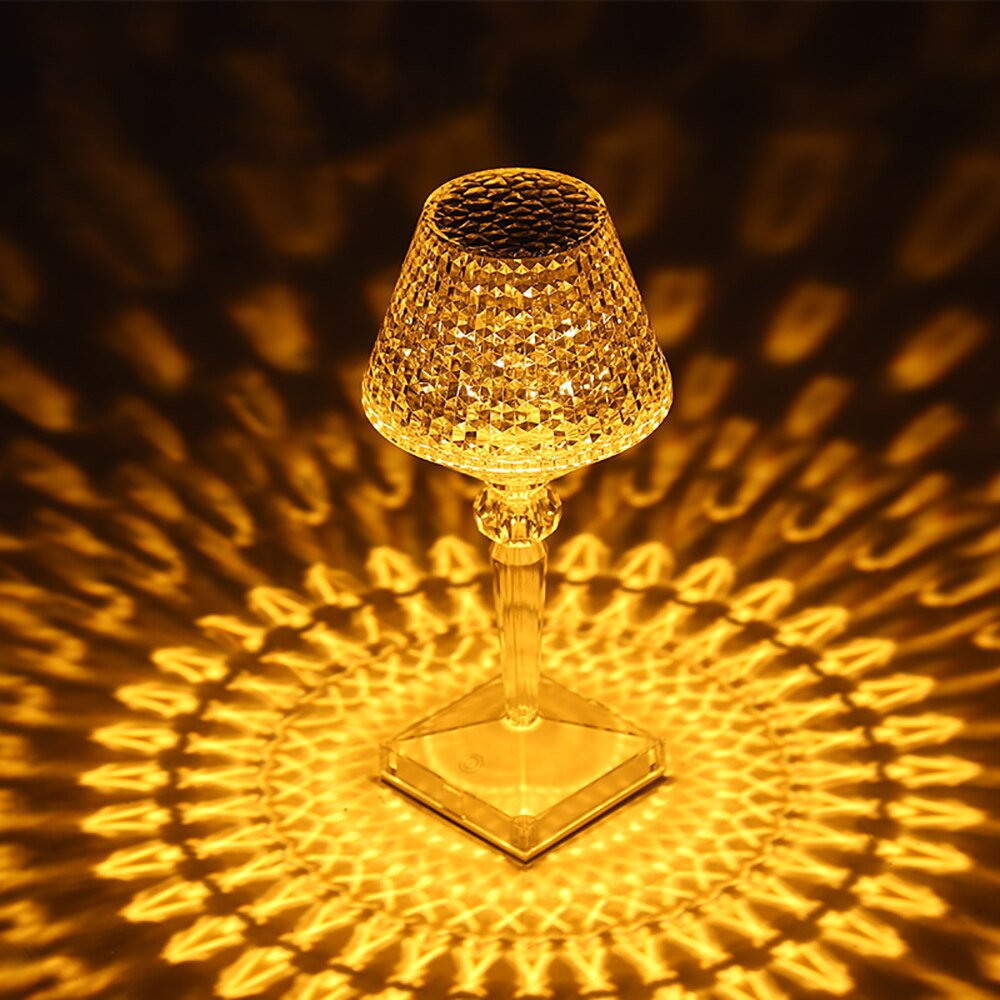 Crystal Diamond Table Lamp (Stone Shape)