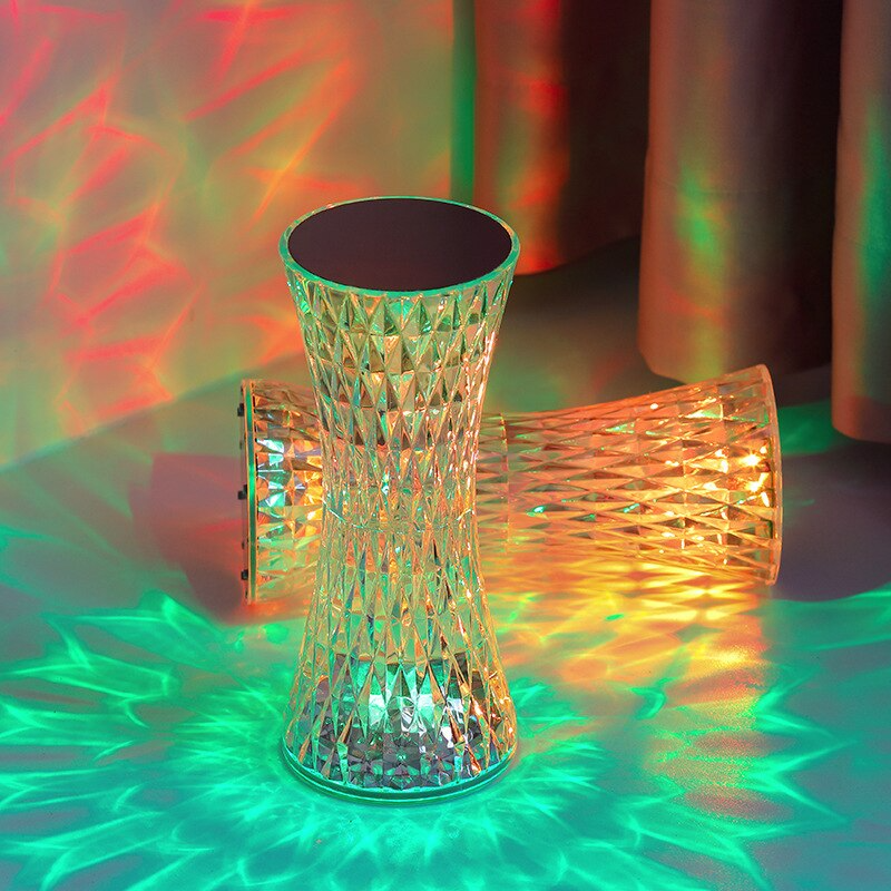 Crystal Diamond Table Lamp (Vase Shape)