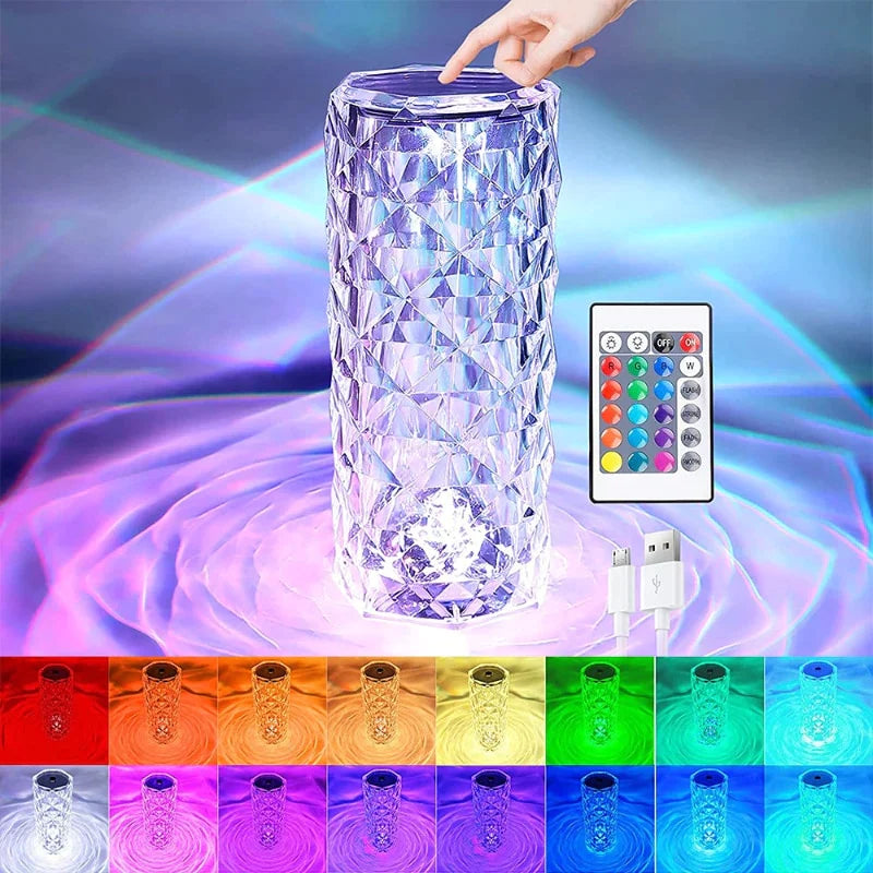 Crystal Diamond Table Lamp